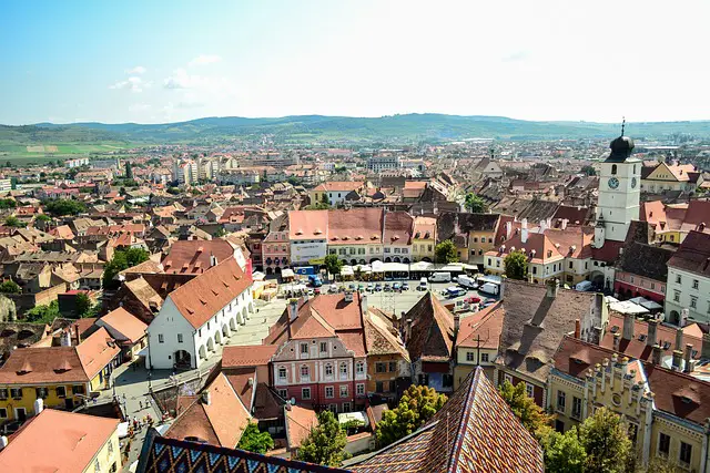 Sibiu city in Romania